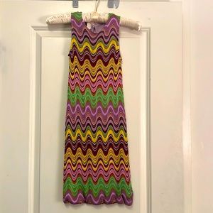 Stella Cove Knit Dress Size 8 - in the style of Missoni - chevron crochet